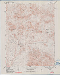 Quartz Mtn. Nevada Historical topographic map, 1:24000 scale, 7.5 X 7.5 Minute, Year 1969
