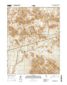 Quartz Mountain Nevada Current topographic map, 1:24000 scale, 7.5 X 7.5 Minute, Year 2015
