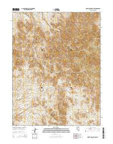 Quartz Mountain NW Nevada Current topographic map, 1:24000 scale, 7.5 X 7.5 Minute, Year 2014