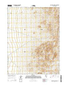 Ragged Top Mountain Nevada Current topographic map, 1:24000 scale, 7.5 X 7.5 Minute, Year 2014