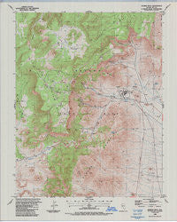 Rainier Mesa Nevada Historical topographic map, 1:24000 scale, 7.5 X 7.5 Minute, Year 1986