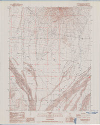 Rainier Mountain Nevada Historical topographic map, 1:24000 scale, 7.5 X 7.5 Minute, Year 1987