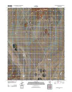 Rainier Mountain Nevada Historical topographic map, 1:24000 scale, 7.5 X 7.5 Minute, Year 2012