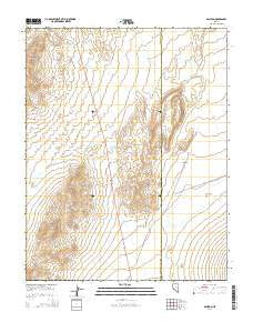 Ralston Nevada Current topographic map, 1:24000 scale, 7.5 X 7.5 Minute, Year 2014