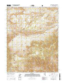Rattlesnake Flat Nevada Current topographic map, 1:24000 scale, 7.5 X 7.5 Minute, Year 2014