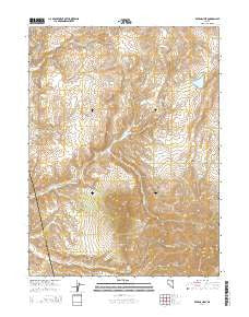 Ravens Nest Nevada Current topographic map, 1:24000 scale, 7.5 X 7.5 Minute, Year 2014
