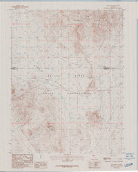 Red Ridge Nevada Historical topographic map, 1:24000 scale, 7.5 X 7.5 Minute, Year 1987