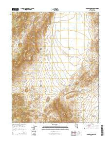 Red Ring Mountain Nevada Current topographic map, 1:24000 scale, 7.5 X 7.5 Minute, Year 2014