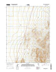 Redrock Spring Nevada Current topographic map, 1:24000 scale, 7.5 X 7.5 Minute, Year 2014
