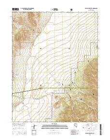 Reese River Butte Nevada Current topographic map, 1:24000 scale, 7.5 X 7.5 Minute, Year 2015