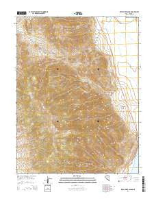 Reese River Canyon Nevada Current topographic map, 1:24000 scale, 7.5 X 7.5 Minute, Year 2014