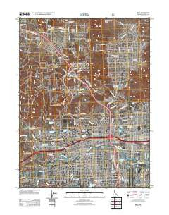 Reno Nevada Historical topographic map, 1:24000 scale, 7.5 X 7.5 Minute, Year 2012