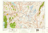 Reno Nevada Historical topographic map, 1:250000 scale, 1 X 2 Degree, Year 1960