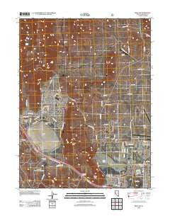 Reno NW Nevada Historical topographic map, 1:24000 scale, 7.5 X 7.5 Minute, Year 2012