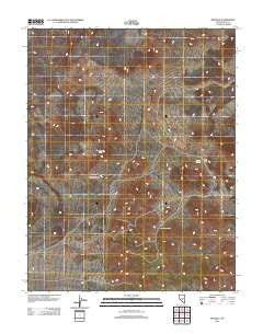 Reveille Nevada Historical topographic map, 1:24000 scale, 7.5 X 7.5 Minute, Year 2012