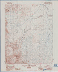 Rhyolite Ridge NE Nevada Historical topographic map, 1:24000 scale, 7.5 X 7.5 Minute, Year 1987