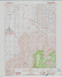 Rhyolite Ridge SW Nevada Historical topographic map, 1:24000 scale, 7.5 X 7.5 Minute, Year 1987