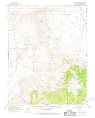 Rhyolite Ridge Nevada Historical topographic map, 1:62500 scale, 15 X 15 Minute, Year 1963