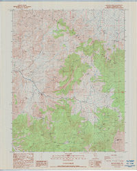 Rhyolite Ridge Nevada Historical topographic map, 1:24000 scale, 7.5 X 7.5 Minute, Year 1987
