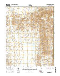 Rhyolite Ridge NW Nevada Current topographic map, 1:24000 scale, 7.5 X 7.5 Minute, Year 2014