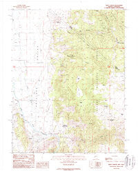Risue Canyon Nevada Historical topographic map, 1:24000 scale, 7.5 X 7.5 Minute, Year 1988