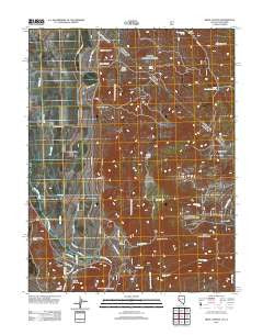 Risue Canyon Nevada Historical topographic map, 1:24000 scale, 7.5 X 7.5 Minute, Year 2012