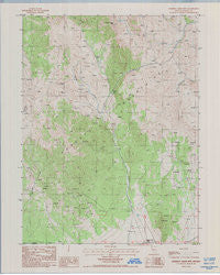 Roberts Creek Mtn Nevada Historical topographic map, 1:24000 scale, 7.5 X 7.5 Minute, Year 1986