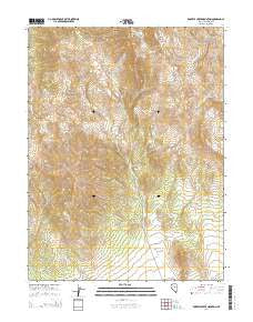 Roberts Creek Mountain Nevada Current topographic map, 1:24000 scale, 7.5 X 7.5 Minute, Year 2014