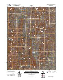 Robinson Mountain Nevada Historical topographic map, 1:24000 scale, 7.5 X 7.5 Minute, Year 2012