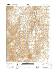 Robinson Mountain Nevada Current topographic map, 1:24000 scale, 7.5 X 7.5 Minute, Year 2014