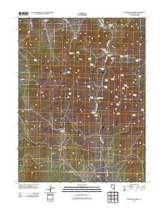 Robinson Summit Nevada Historical topographic map, 1:24000 scale, 7.5 X 7.5 Minute, Year 2012