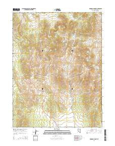 Robinson Summit Nevada Current topographic map, 1:24000 scale, 7.5 X 7.5 Minute, Year 2014