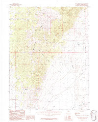 Rock Springs Pass Nevada Historical topographic map, 1:24000 scale, 7.5 X 7.5 Minute, Year 1986
