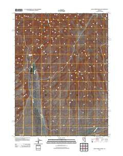 Rock Creek Ranch Nevada Historical topographic map, 1:24000 scale, 7.5 X 7.5 Minute, Year 2012