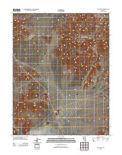 Rock Hill Nevada Historical topographic map, 1:24000 scale, 7.5 X 7.5 Minute, Year 2012