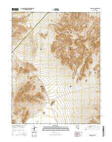 Rock Hill Nevada Current topographic map, 1:24000 scale, 7.5 X 7.5 Minute, Year 2014