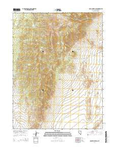 Rock Springs Pass Nevada Current topographic map, 1:24000 scale, 7.5 X 7.5 Minute, Year 2014