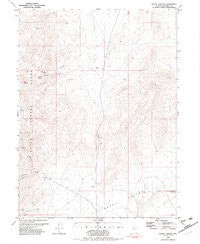 Rocky Canyon Nevada Historical topographic map, 1:24000 scale, 7.5 X 7.5 Minute, Year 1982