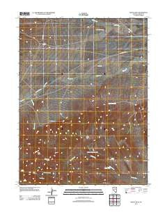 Rocky Hills Nevada Historical topographic map, 1:24000 scale, 7.5 X 7.5 Minute, Year 2012