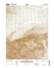 Rocky Hills Nevada Current topographic map, 1:24000 scale, 7.5 X 7.5 Minute, Year 2014