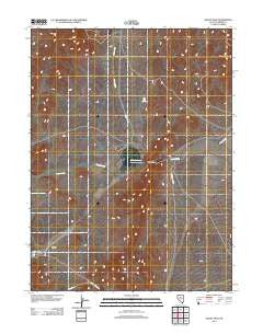 Rocky Pass Nevada Historical topographic map, 1:24000 scale, 7.5 X 7.5 Minute, Year 2012