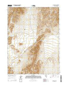 Rocky Pass Nevada Current topographic map, 1:24000 scale, 7.5 X 7.5 Minute, Year 2014