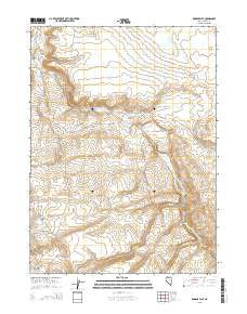 Rodear Flat Nevada Current topographic map, 1:24000 scale, 7.5 X 7.5 Minute, Year 2015