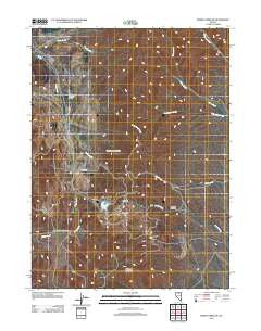 Rodeo Creek NE Nevada Historical topographic map, 1:24000 scale, 7.5 X 7.5 Minute, Year 2012