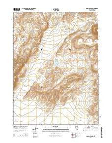 Rodeo Creek NW Nevada Current topographic map, 1:24000 scale, 7.5 X 7.5 Minute, Year 2014