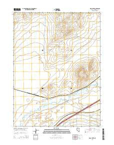 Rose Creek Nevada Current topographic map, 1:24000 scale, 7.5 X 7.5 Minute, Year 2015
