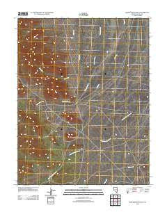 Rosencrans Knolls Nevada Historical topographic map, 1:24000 scale, 7.5 X 7.5 Minute, Year 2012