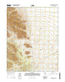 Rosencrans Knolls Nevada Current topographic map, 1:24000 scale, 7.5 X 7.5 Minute, Year 2014