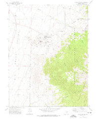 Round Mountain Nevada Historical topographic map, 1:24000 scale, 7.5 X 7.5 Minute, Year 1971