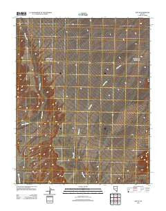 Rox SE Nevada Historical topographic map, 1:24000 scale, 7.5 X 7.5 Minute, Year 2012